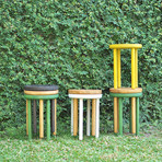 Poke Stool // Set of 3 (Black)