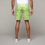 Madrid Bermuda Short // Green leaves (28)