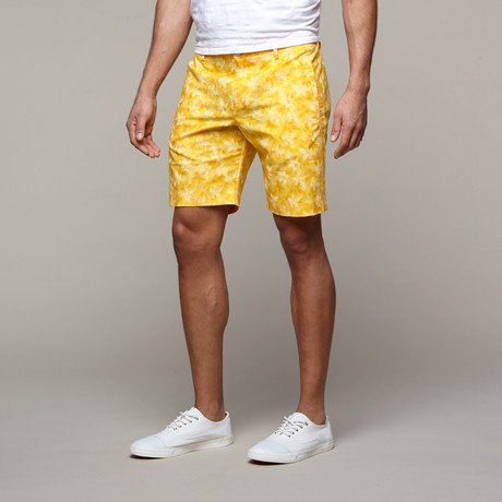Madrid Bermuda Short // Gold leaves (28)