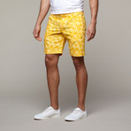 Madrid Bermuda Short // Gold leaves (28)