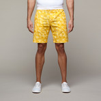 Madrid Bermuda Short // Gold leaves (28)