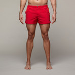 Angeleno Swim Trunk // Red Taslan (28)