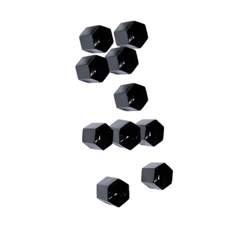 Beehive Wall Play // Black // Set of 10