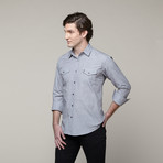 Metro Button Up // Grey (M)