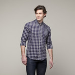 School Boy Button Down // Navy Check (XL)