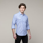 Buddy Western Button Up // Blue (XL)