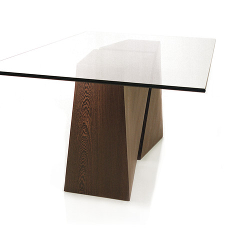 Aan/Aix Dining Table (Black Walnut // Without Glass Top)