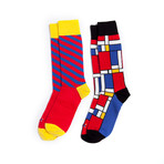 Mondrian Party Sock Bundle // Set of 2