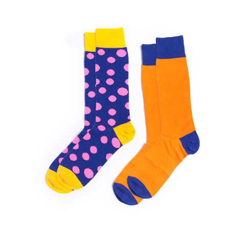 Orange You Polka Dotty Socks Bundle // Set of 2