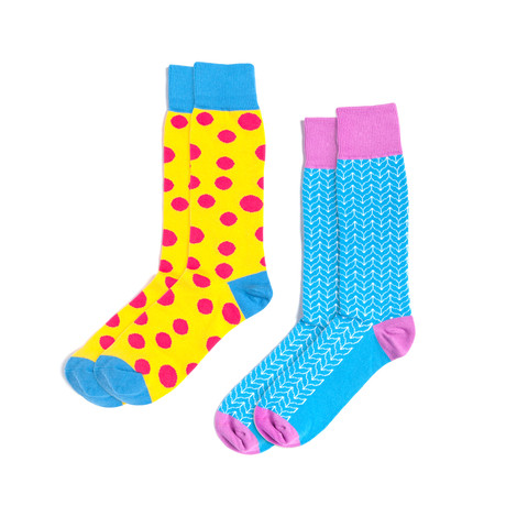 Dots and Scales Socks Bundle // Set of 2