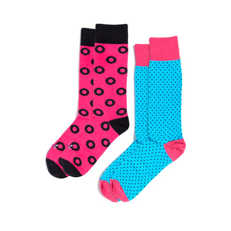 Fleur de Pink Socks Bundle // Set of 2