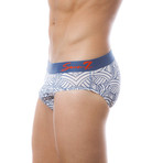 Seven7 Brief 2 Pack // White & Light Blue (Small)