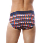 Seven7 Brief 2 Pack // Navy & Orange (Small)