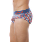 Seven7 Brief 2 Pack // White & Red (Small)