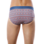 Seven7 Brief 2 Pack // White & Red (Small)