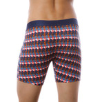 Seven7 Boxer Brief 2 Pack // Navy & Orange (Small)