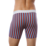 Seven7 Boxer Brief 2 Pack // White & Navy-Royal Blue (Small)