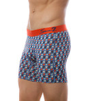 Seven7 Boxer Brief 2 Pack // Blue & Black-Blue (Small)