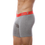 Seven7 Boxer Brief 2 Pack // Heather Light Grey (Large)