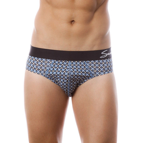 Seven7 Brief 2 Pack // Black & Blue (Small)