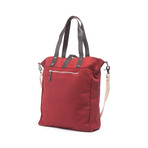 Tote (Cherry Red +  Dark Brown)