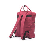 Sports Backpack (Burgundy + Khaki)