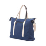 Zip Tote (Blue + Black)