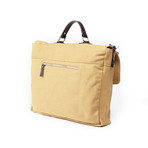 Briefcase (Blue + Tan)