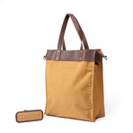 Tote (Cherry Red +  Dark Brown)