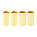 Shot Glasses // Set of 4 // 24K Gold