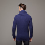 Ruben Cowl Neck Sweater // Blue (S)