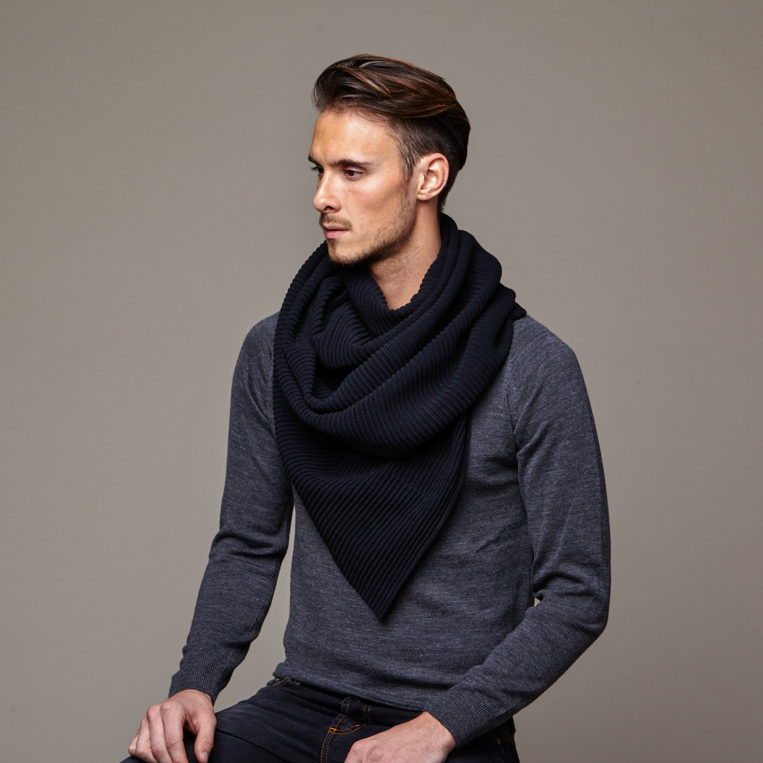 Oversized Scarf // Black - d.brand - Touch of Modern
