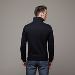 Ricky Asymmetrical Zip Sweater // Black (S)