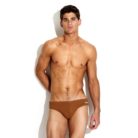 Lifeguard Lowrise Brief Swimsuit // Cognac (XS)