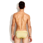 Sport Lowrise Brief Swimsuit // Gold (L)