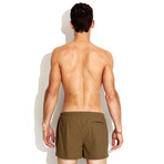 Vintage Soccer Short Swimsuit // Fatigue (S)