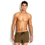 Vintage Soccer Short Swimsuit // Fatigue (S)