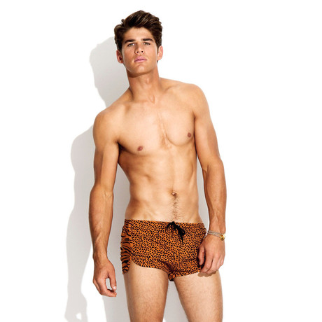 Cheetah + Tiger Trainer Swimsuit // Burnt Orange (XS)