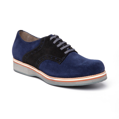 Elvis Suede Saddle Shoe // Navy (Euro: 41)