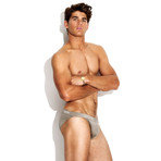 Sport Lowrise Brief Swimsuit // Platinum (S)