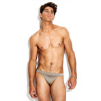 Sport Lowrise Brief Swimsuit // Platinum (S)