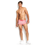 Bandana + Cherry Trainer Swimsuit // Red + Black (XS)