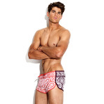 Bandana + Cherry Trainer Swimsuit // Red + Black (XS)