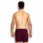 Cherry Surf Short Swimsuit // Red + Black (XS)