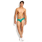 Lifeguard Lowrise Brief Swimsuit // Palm Olive (L)