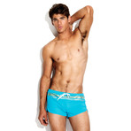 Grecian Foil Lifeguard Trainer Swimsuit // Turquoise (XS)