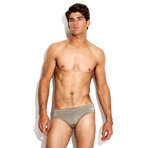 Lifeguard Lowrise Brief Swimsuit // Platinum (XS)
