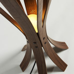 Iris Floor Lamp // Walnut