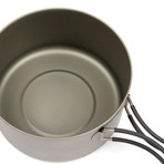 Machined Camping Pot + Pan (1350 mL)