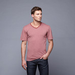 V Neck T // Rust (XL)